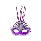 ANTIFAZ VENECIANO ABANICO MORADO